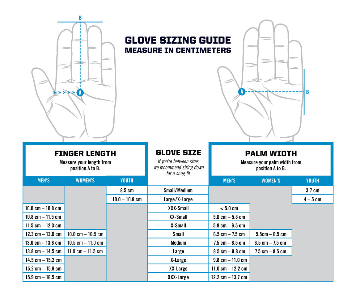 Mechanix Glove Size - Metric Measure in CM